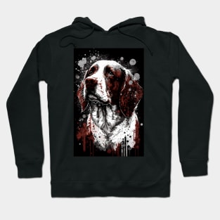 Brittany Dog Portrait Hoodie